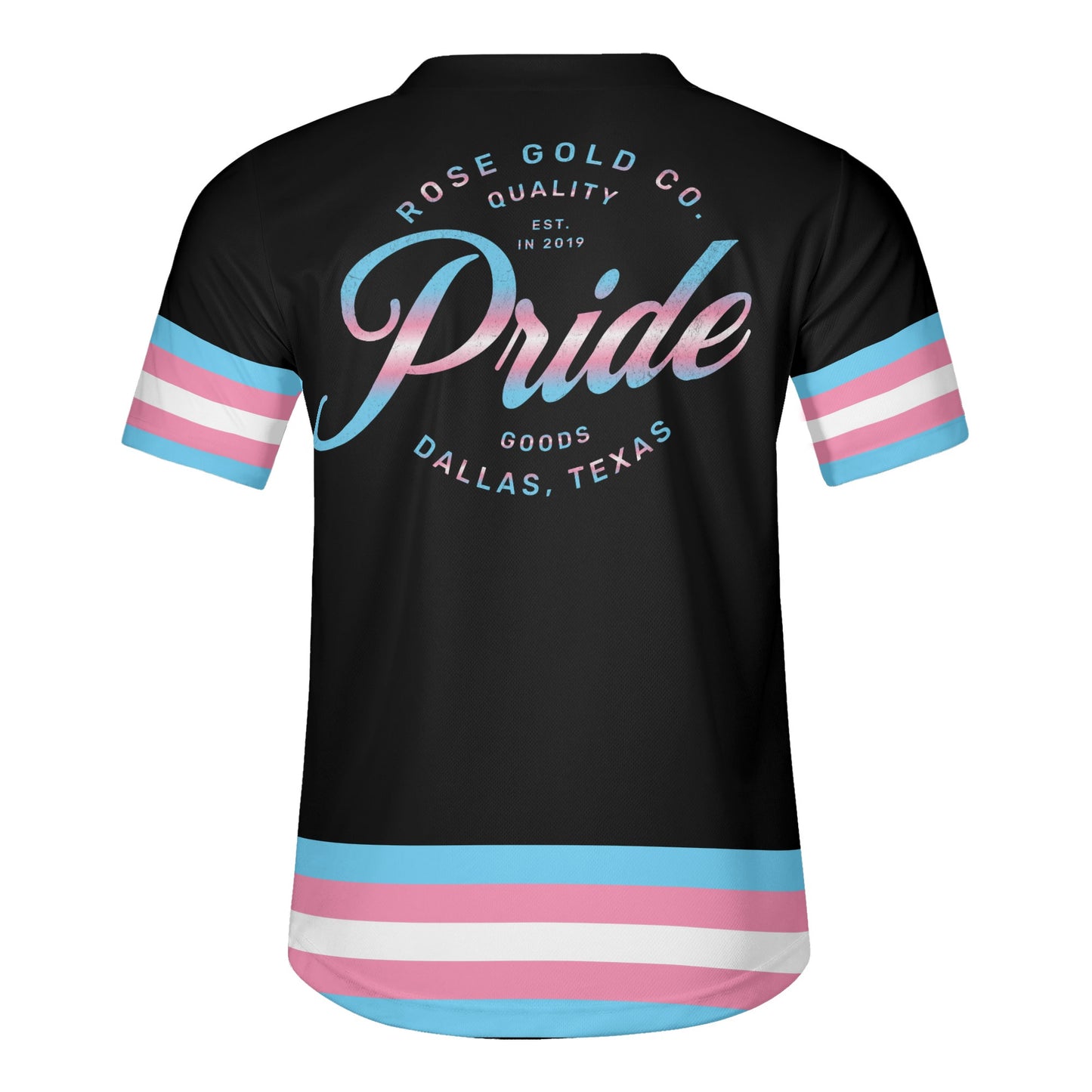 Transgender Pride Baseball Jersey - Rose Gold Co. Shop