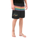Rainbow Stripe LGBT Pride Black Jersey Shorts - Rose Gold Co. Shop