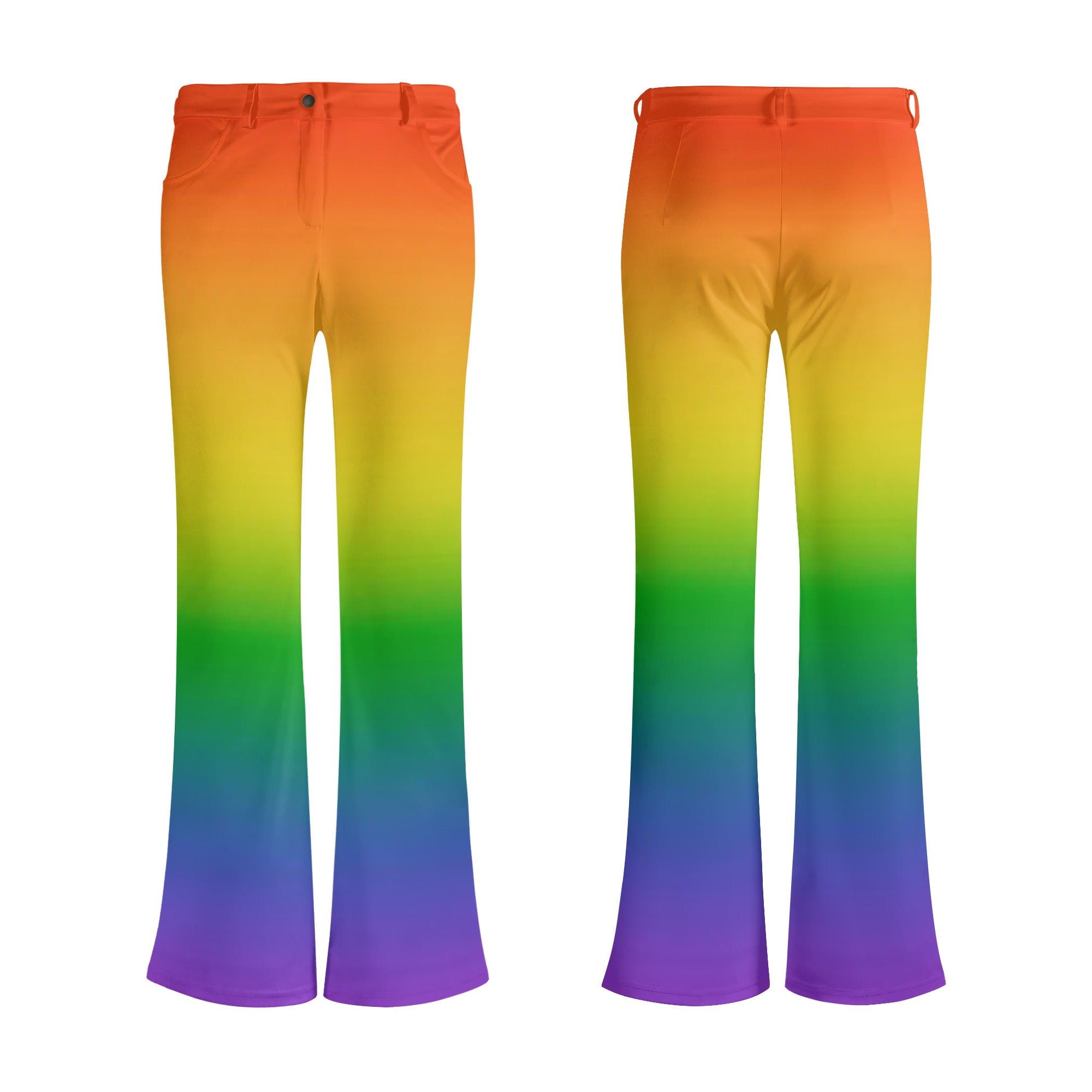 Rainbow LGBT Pride Flare Pants - Rose Gold Co. Shop