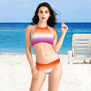 Lesbian High Neck Two Piece Swimsuit - Rose Gold Co. Shop