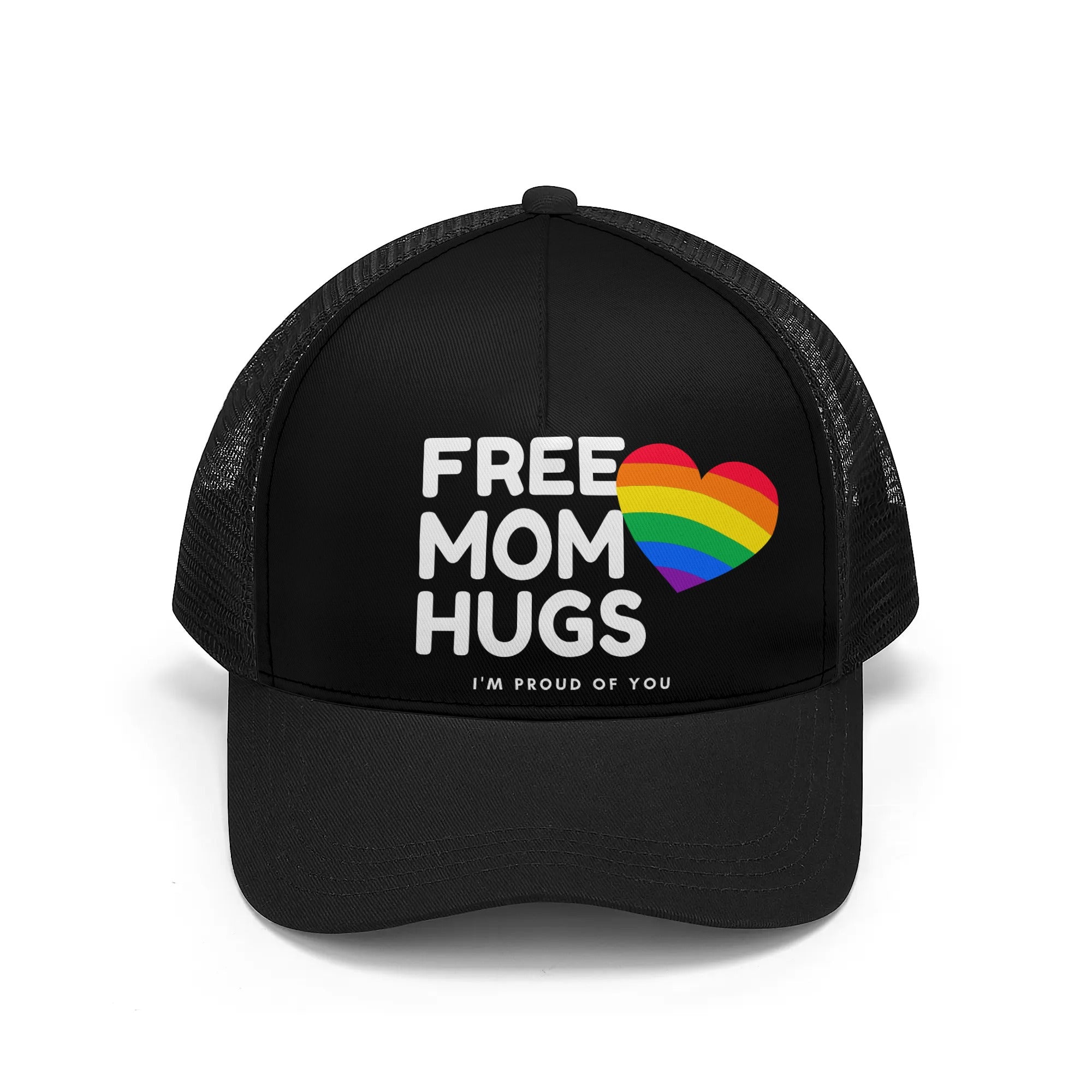 Free Mom Hugs Mesh Trucker Hat