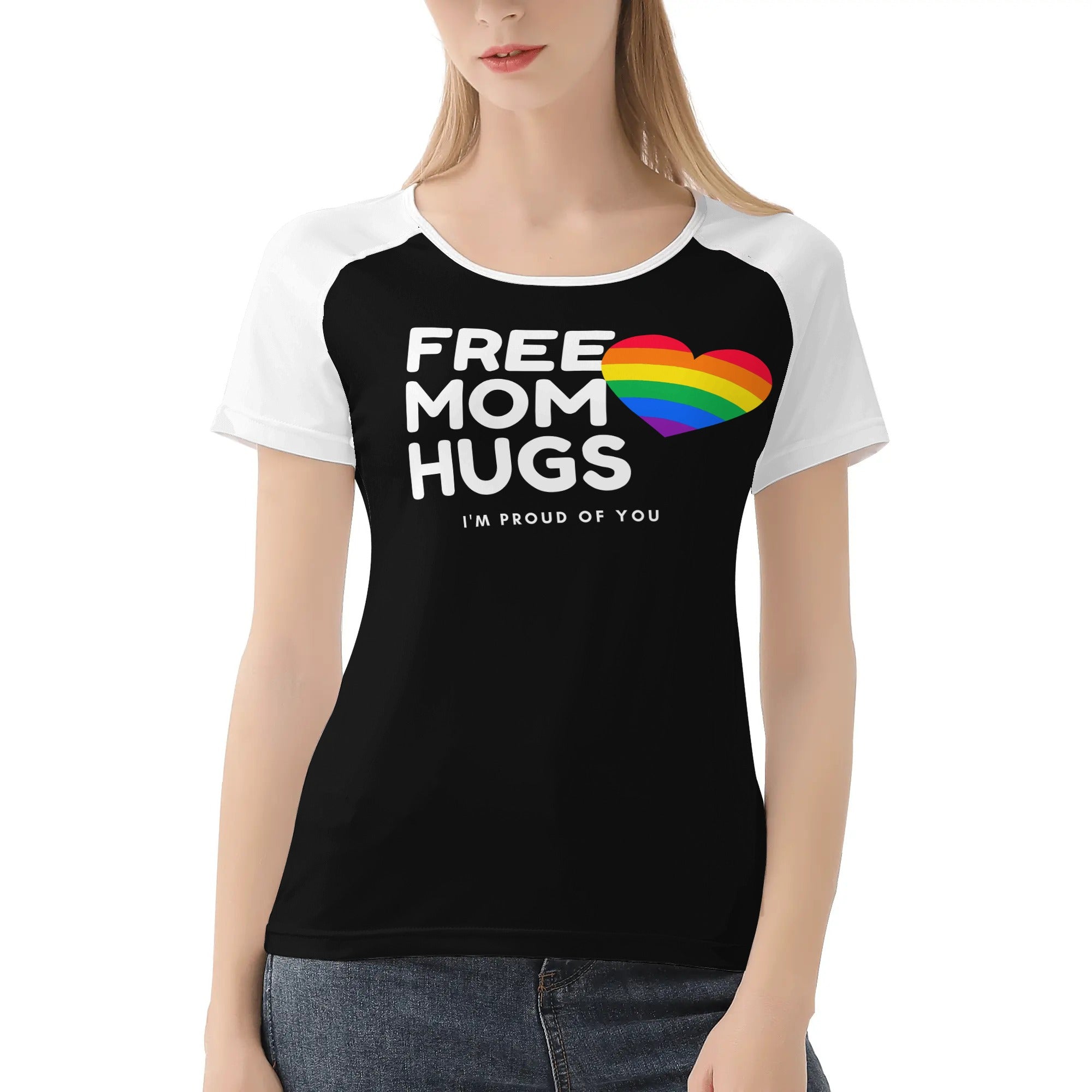 Free Mom Hugs Women's Baseball T-shirt