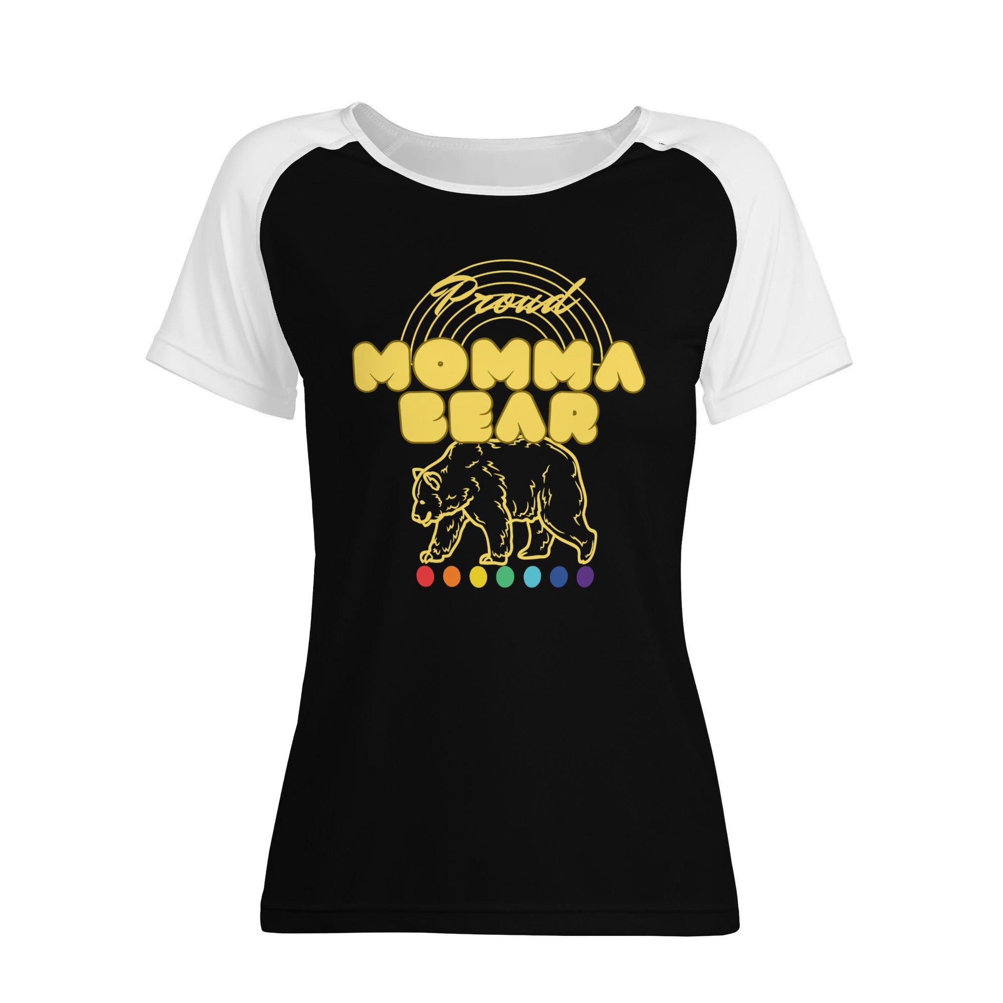 Proud Momma bear Women's Baseball T-shirt - Rose Gold Co. Shop