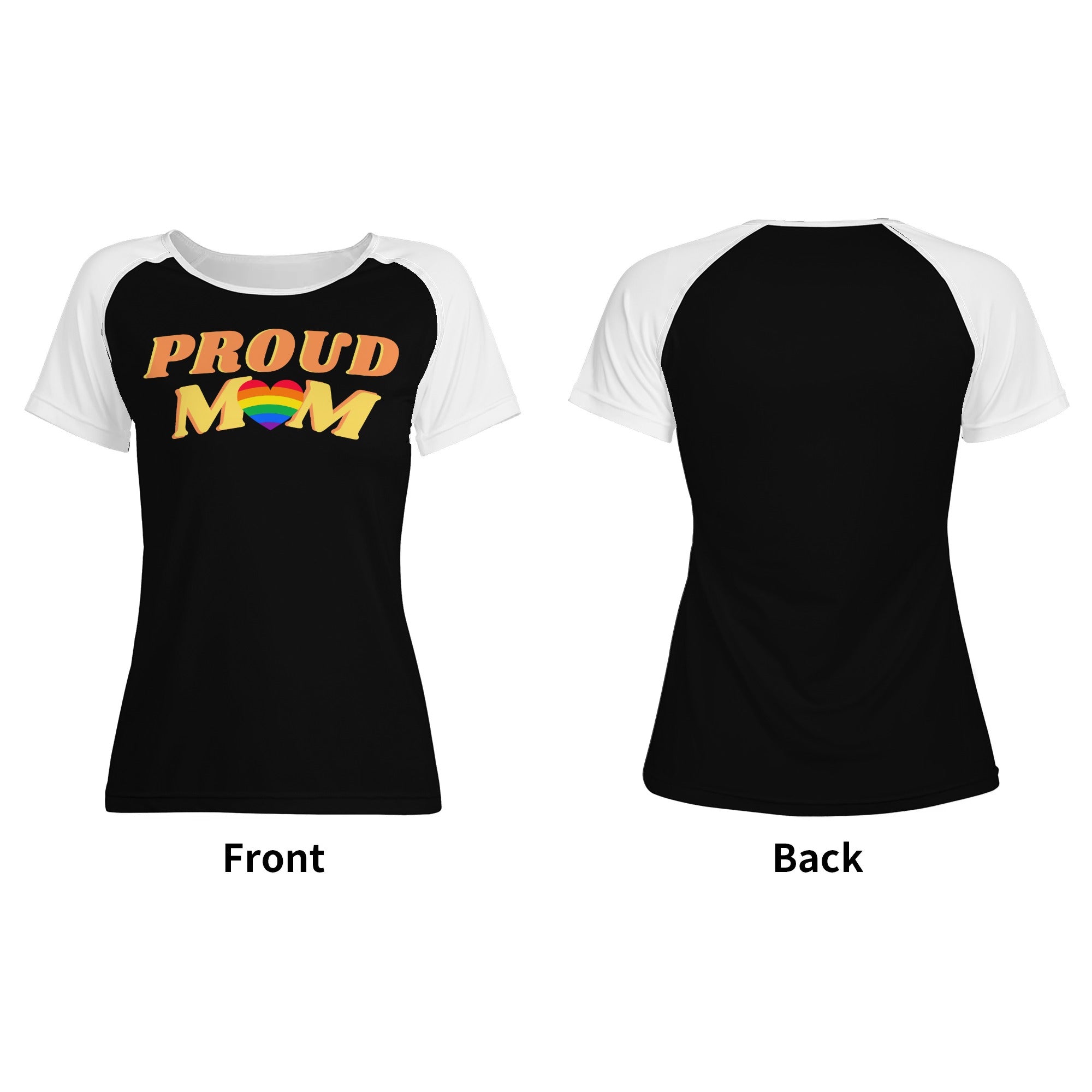 Proud Mom Women's Baseball T shirt - Rose Gold Co. Shop