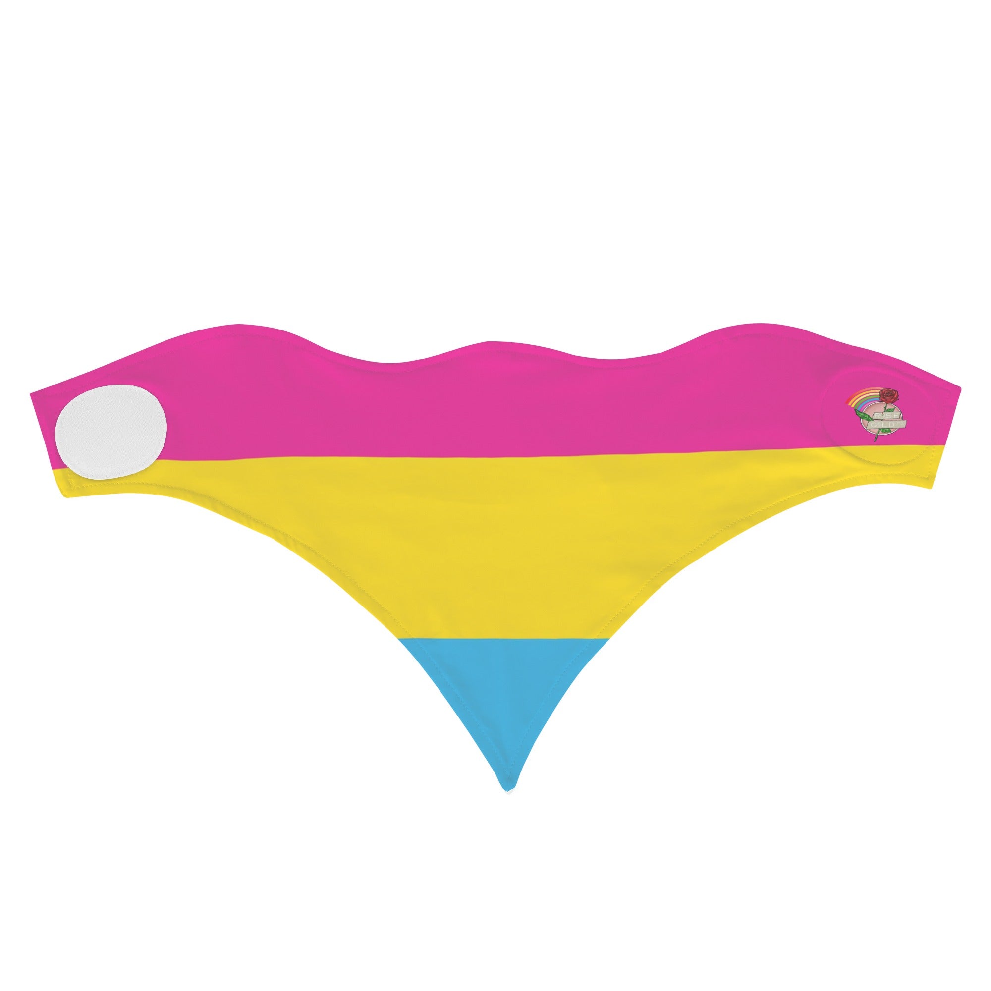 LGBT_Pride-Pnasexual Pride Flag Cone Bandana - Rose Gold Co. Shop