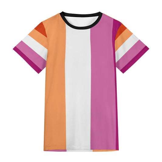 LGBT_Pride-Lesbian All Over Print Short Sleeve T- shirt - Rose Gold Co. Shop
