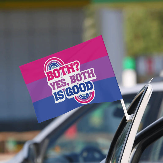 LGBT_Pride-Both? Is Good Car Flag 12 x 18 - Rose Gold Co. Shop