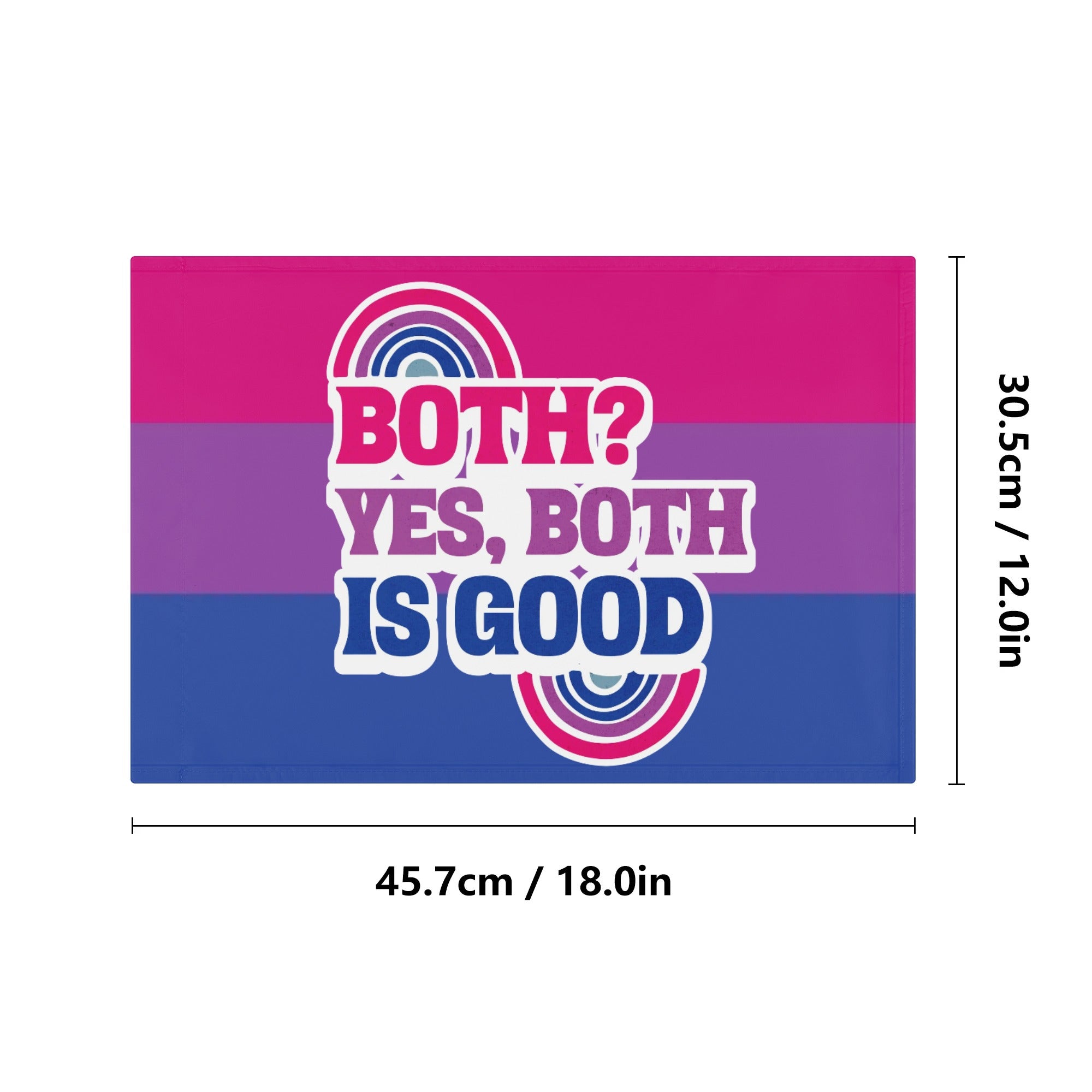LGBT_Pride-Both? Is Good Car Flag 12 x 18 - Rose Gold Co. Shop