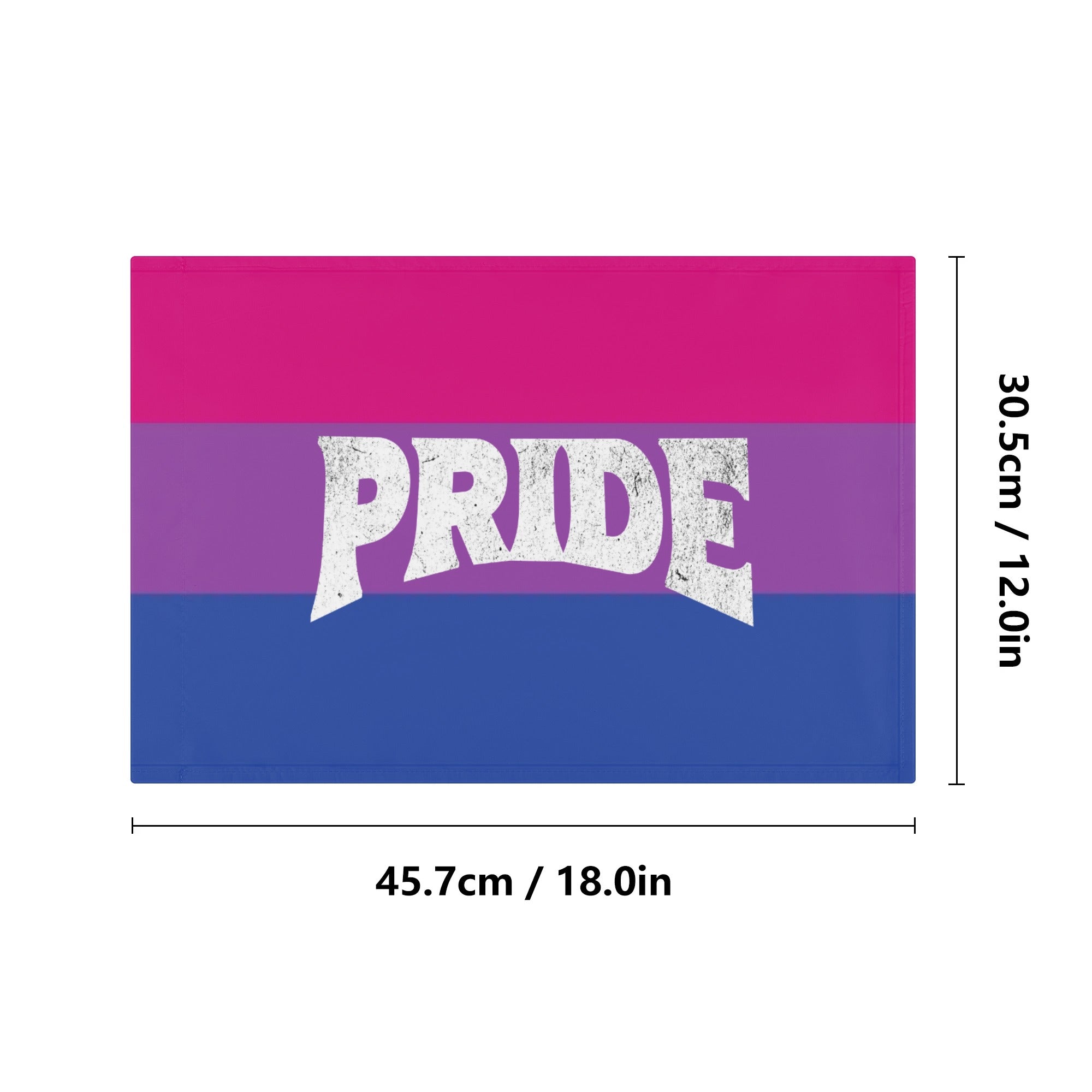 LGBT_Pride-Bisexual Pride Car Flag 12 x 18 - Rose Gold Co. Shop