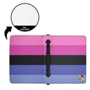 LGBT_Pride-Omnisexual Leather Book Cover With Pocket no Strap - Rose Gold Co. Shop