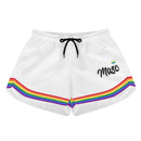 LGBT_Pride-Pride Crown Rainbow Masc Shorts - Rose Gold Co. Shop