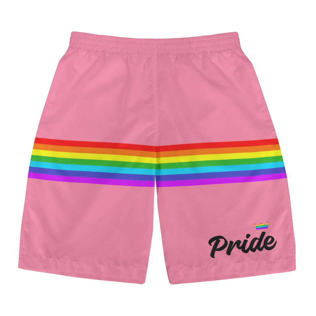 Pink Mens All Over Print Board Shorts