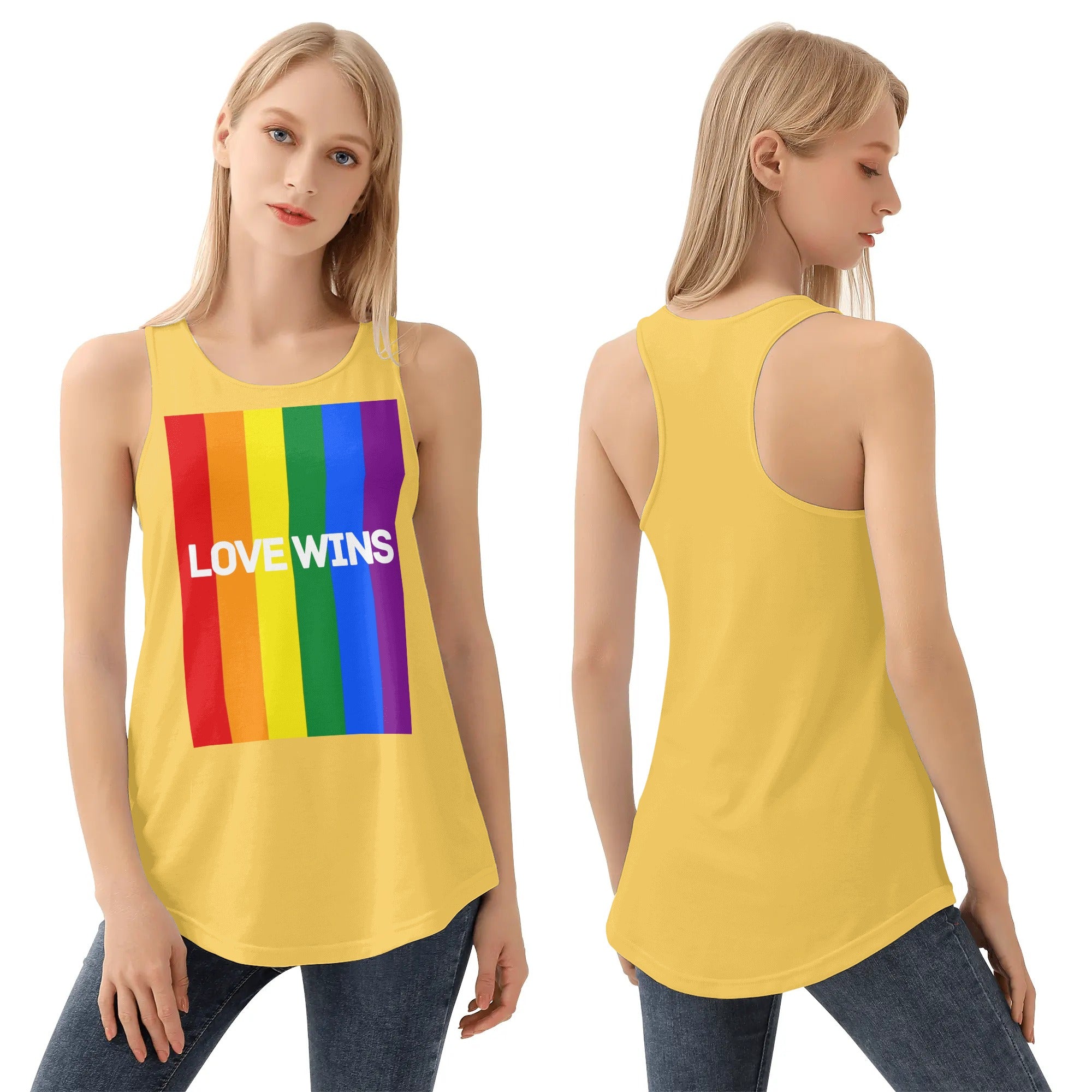 LGBT_Pride-Love Wins Womens Tank Top - Rose Gold Co. Shop