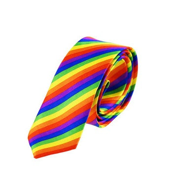 Gay Pride Rainbow Flag Tie - Rose Gold Co. Shop