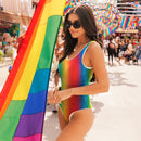 LGBT_Pride-Rainbow One Piece Swimsuit - Rose Gold Co. Shop
