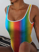 LGBT_Pride-Rainbow One Piece Swimsuit - Rose Gold Co. Shop