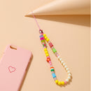 Bohemian Rainbow Beaded Phone Chain - Rose Gold Co. Shop