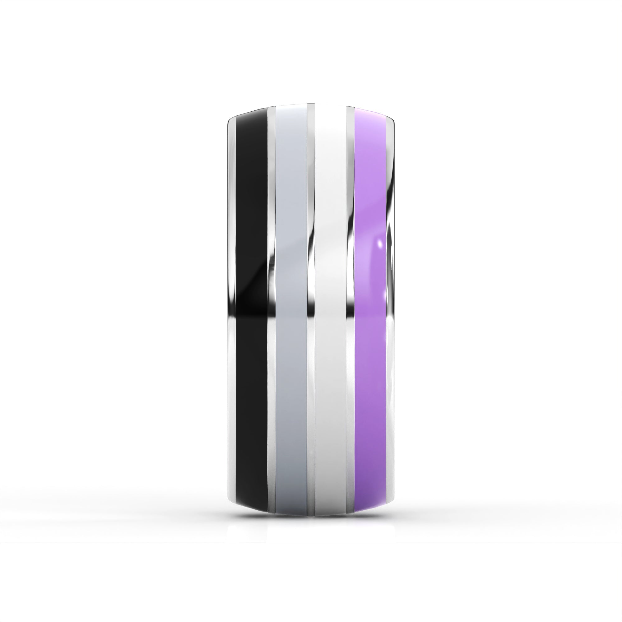 Asexual Ace Pride Stainless Steel Ring