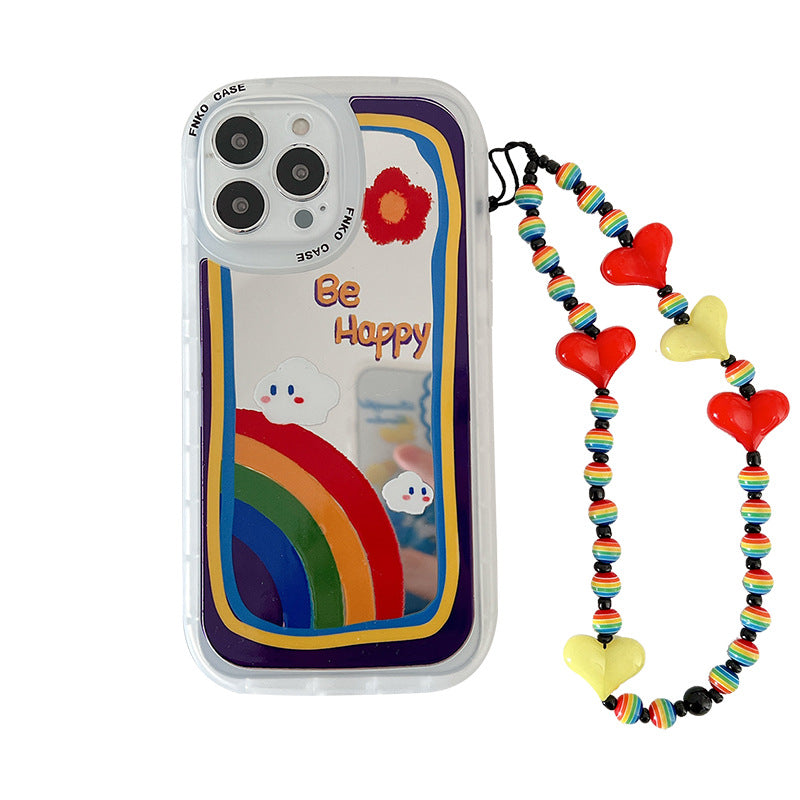 Rainbow Cloud  Phone Case Mirror Bracelet