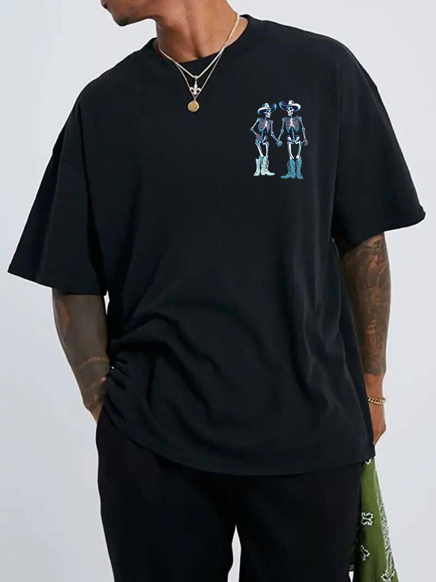 Love Is Love Skeleton tee, view 2 — Rose Gold Co
