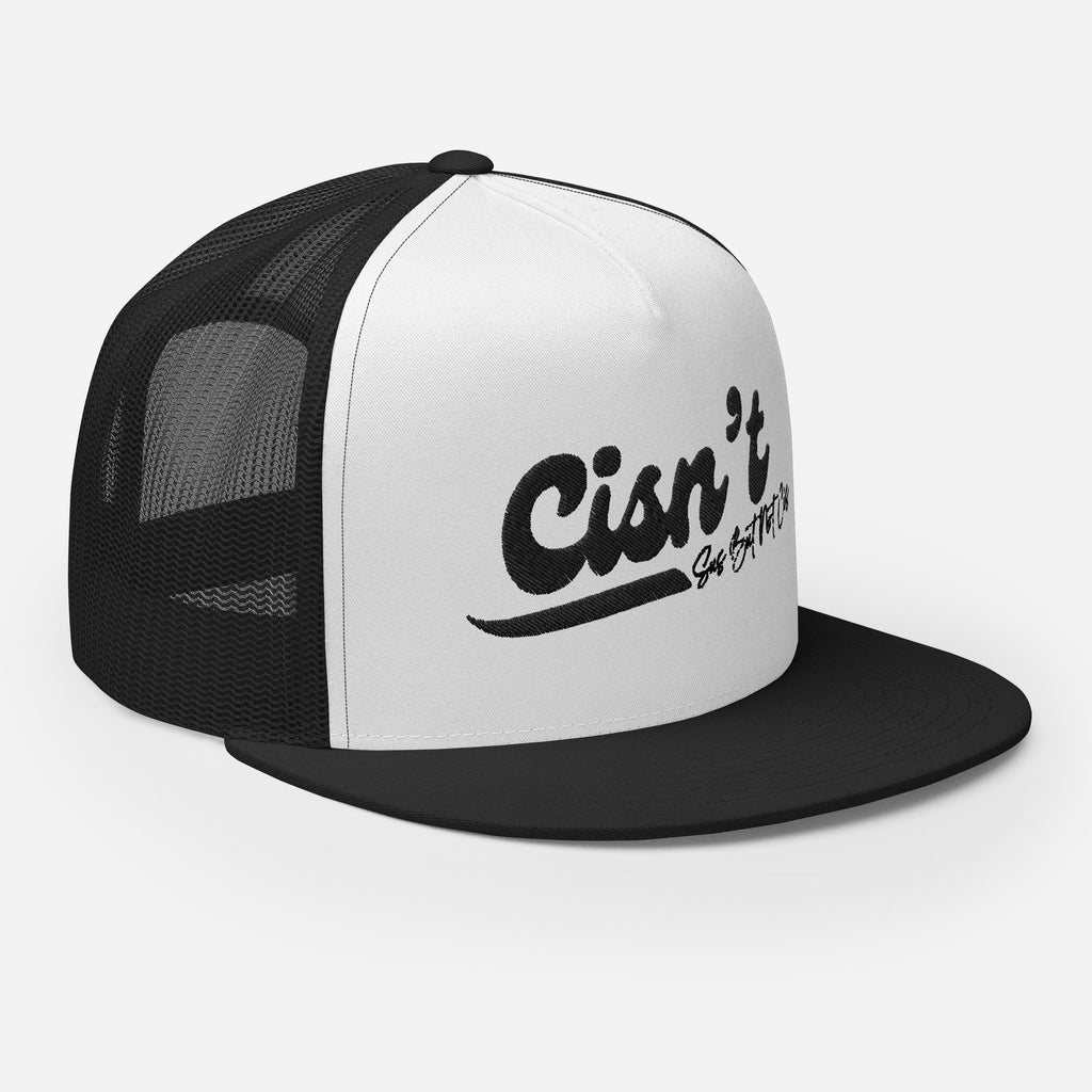 Cisn't Sus but Not Sis trucker cap, view 8 — Rose Gold Co