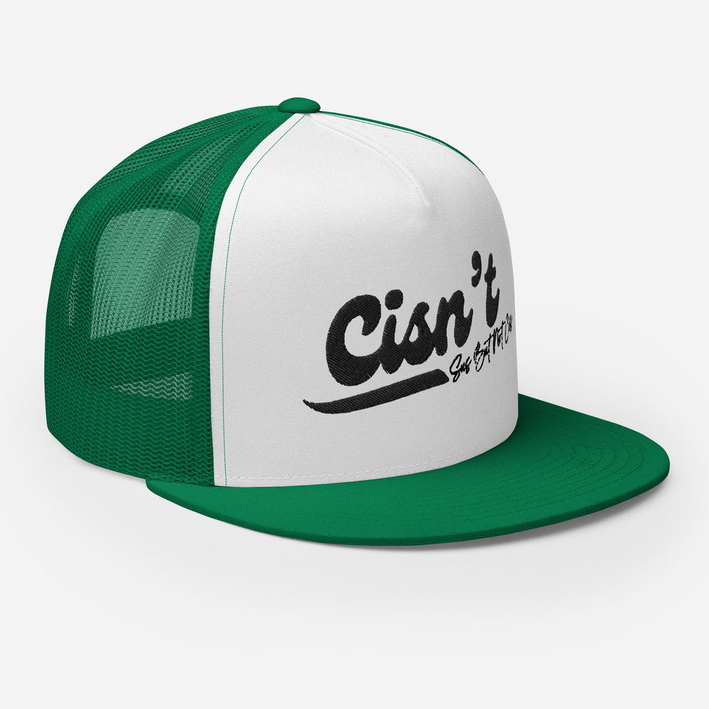 Cisn't Sus but Not Sis trucker cap, view 13 — Rose Gold Co