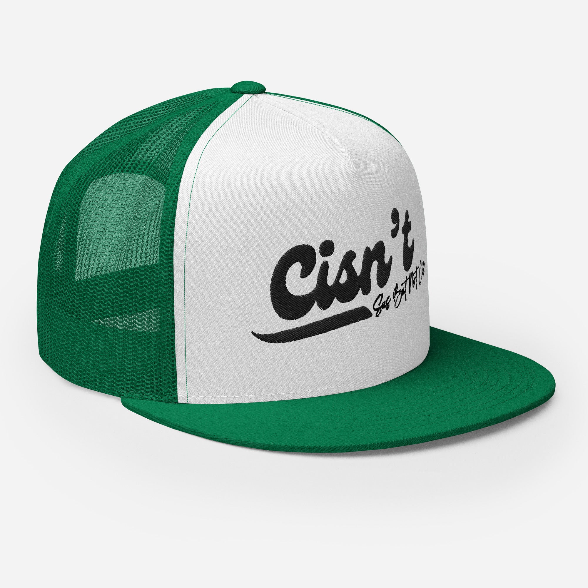 Cisn't Sus but Not Sis trucker cap, view 13 — Rose Gold Co