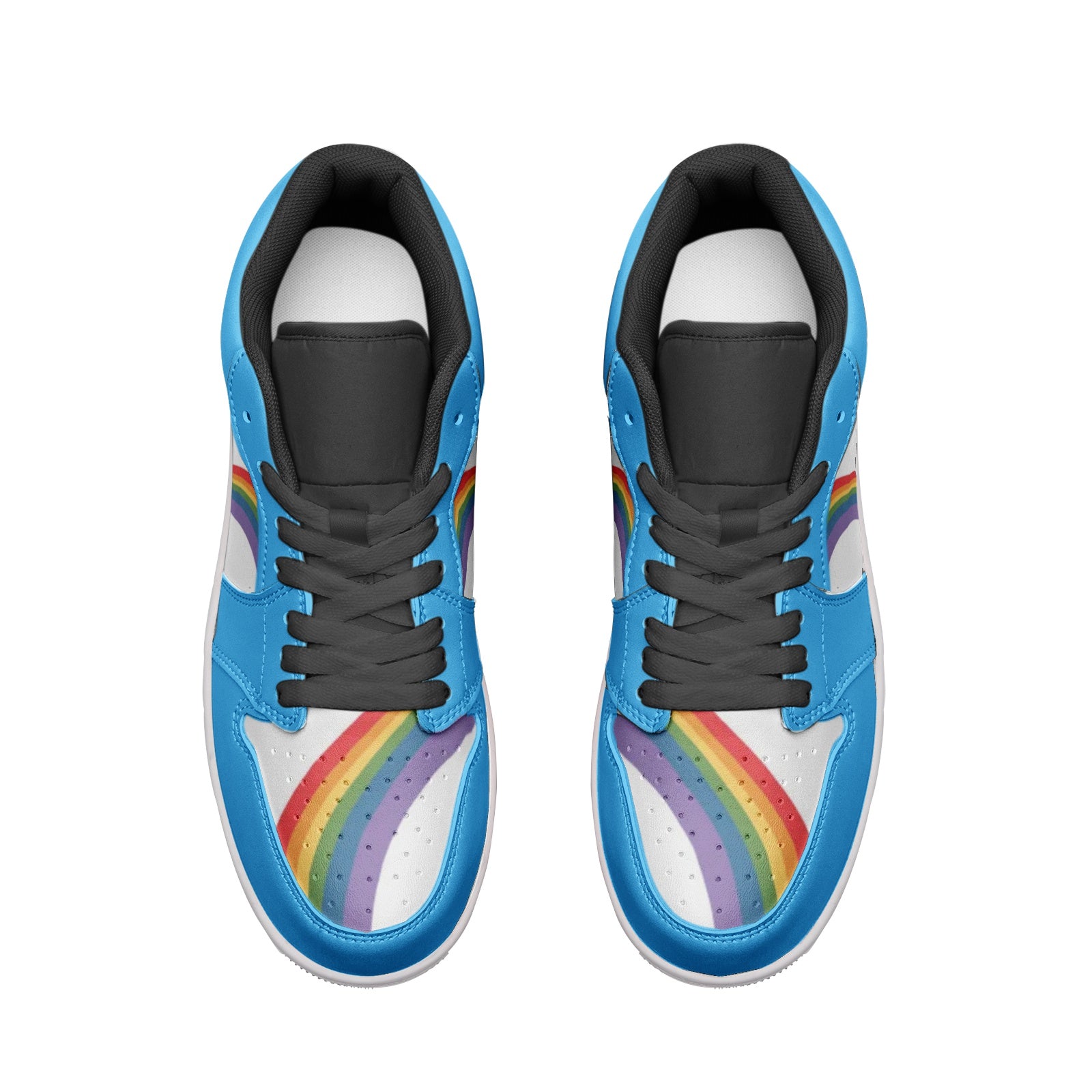 LGBT_Pride-Rainbow LGBT Pride Low Top BLUE Unisex Sneakers - Rose Gold Co. Shop