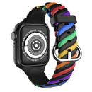 Rainbow Twist Apple Watch Strap - Rose Gold Co. Shop