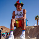 LGBT_Pride-Rainbow Stripe Crew Socks - Rose Gold Co. Shop