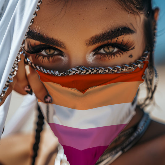 Lesbian Pride Cone Bandana