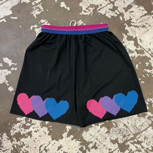LGBT_Pride-Bisexual Heart Women's Casual Shorts - Rose Gold Co. Shop