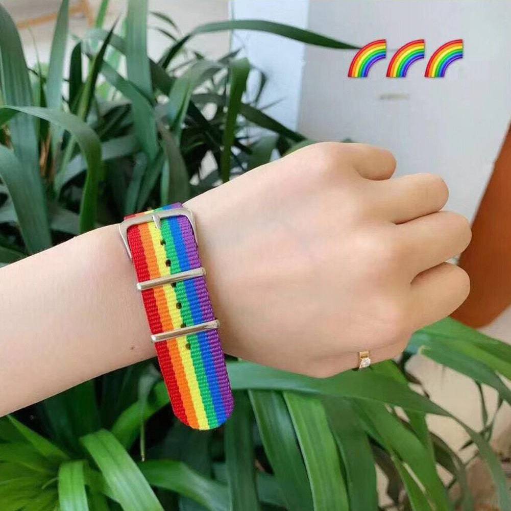 LGBT_Pride-LGBTQIA+ Pride Belt Bracelet - Rose Gold Co. Shop