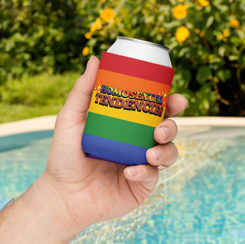 Homosexual Tendencies can cooler, front view — Rose Gold Co
