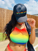 LGBT_Pride-Human Rainbow LGBT Pride Baseball Cap - Rose Gold Co. Shop