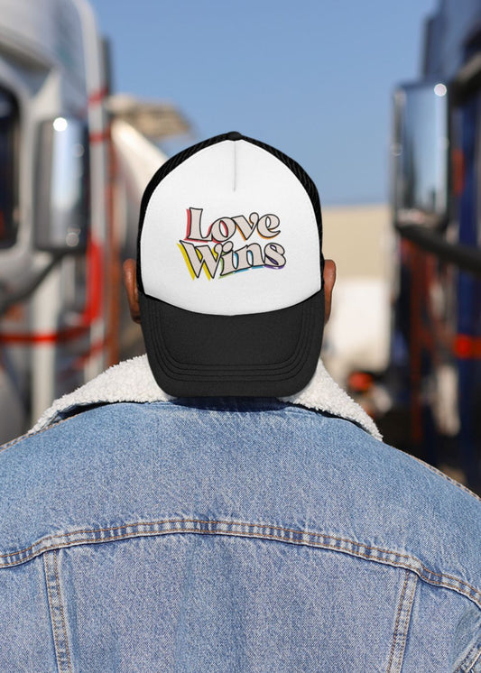 Love Wins Trucker Hats - Rose Gold Co. Shop