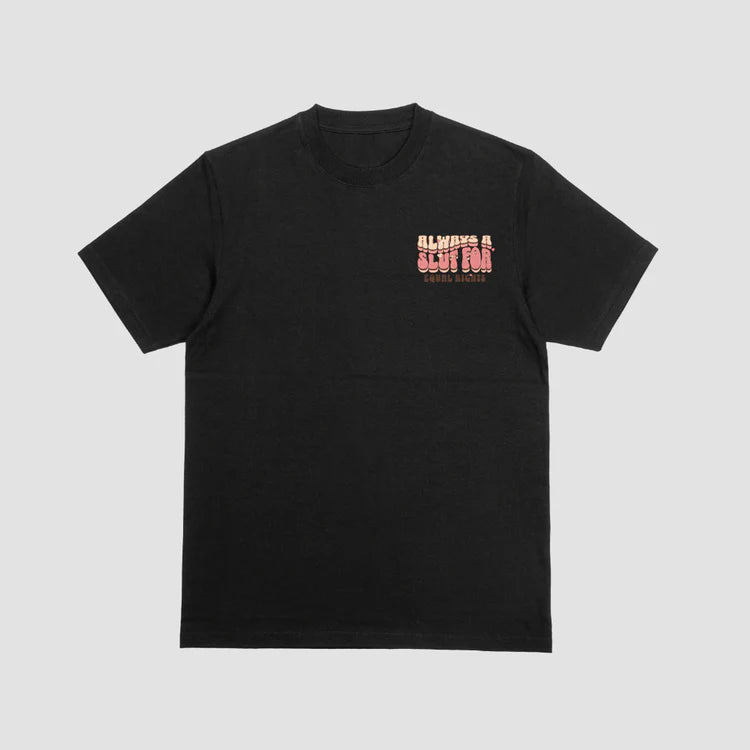 "Always a Slut for Equal Rights" slogan tee, view 2 — Rose Gold Co
