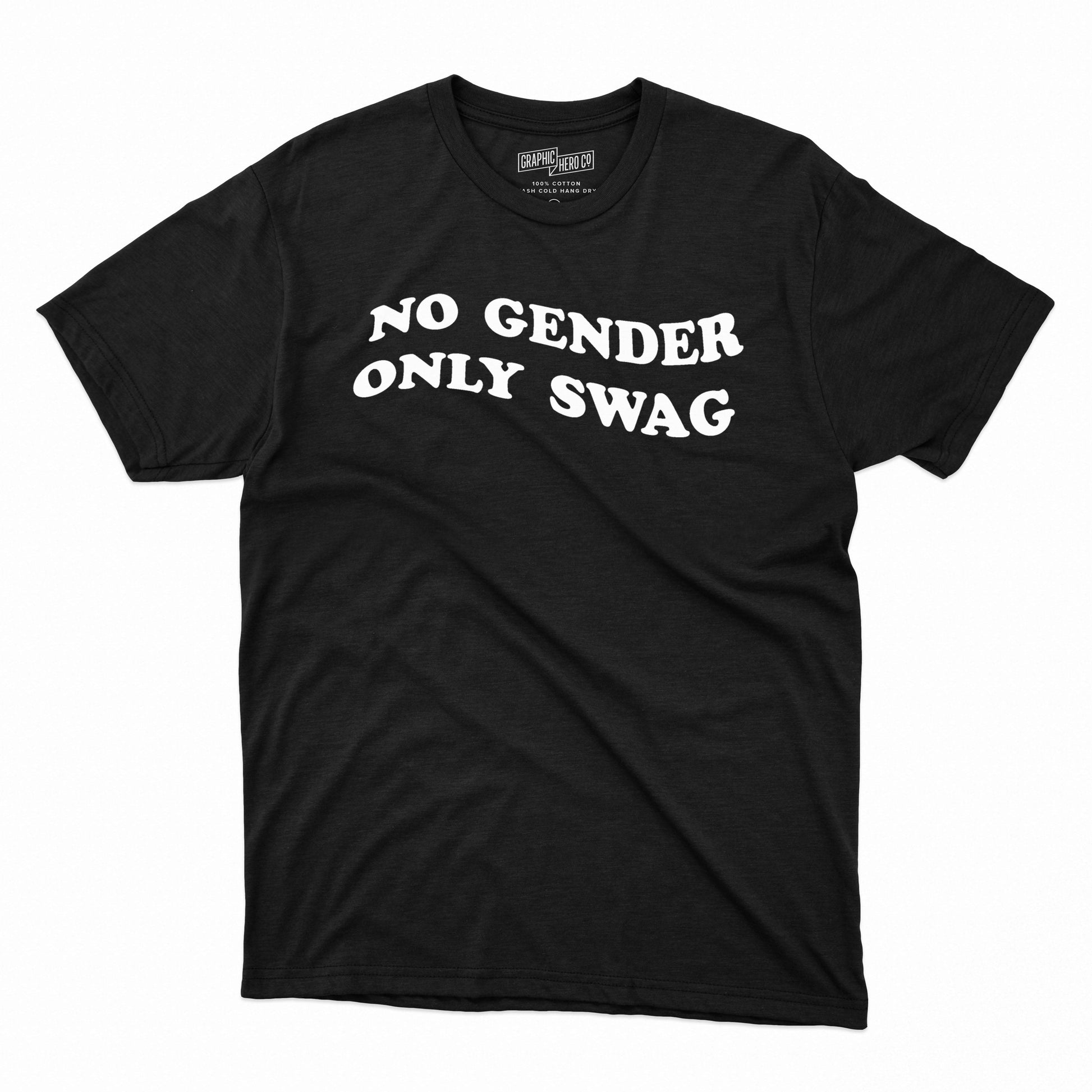 No Gender Only Swag Non-Binary Genderqueer Genderfluid Unisex T-Shirt - Rose Gold Co. Shop