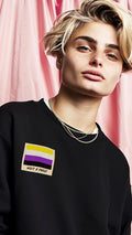 Not A Phase non-binary pride polaroid sweatshirt — Rose Gold Co