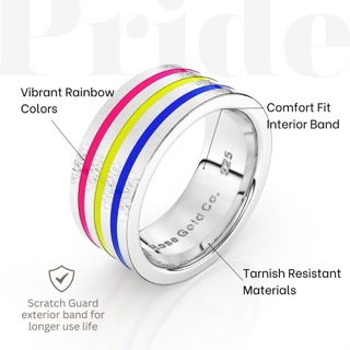 Pansexual Pride Flag Ring