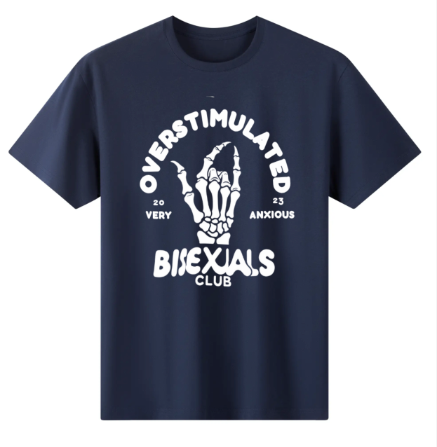 LGBT_Pride-Overstimulated Bisexuals Club Classic Tee - Rose Gold Co. Shop