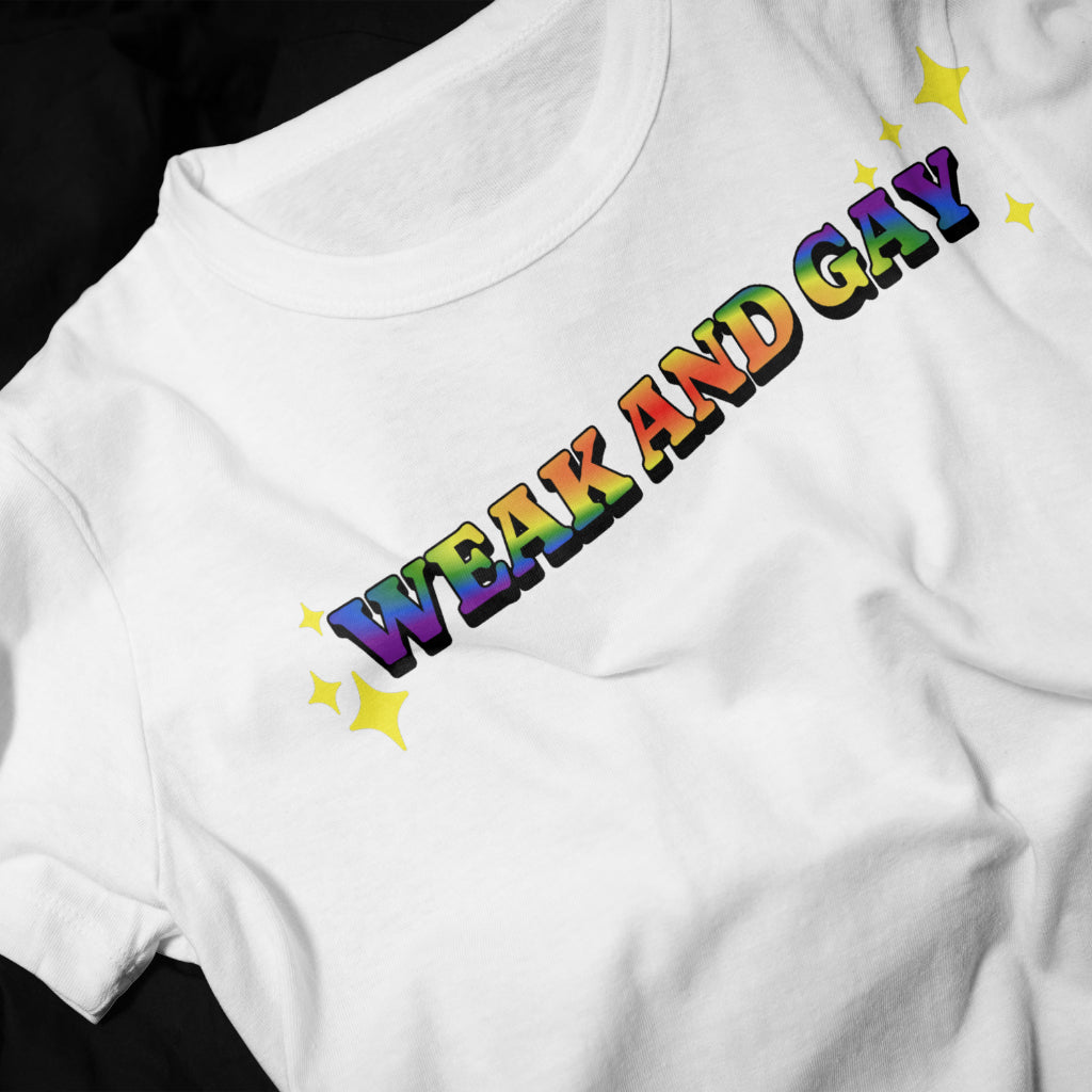 Weak and Gay Republican Rainbow T-Shirt
