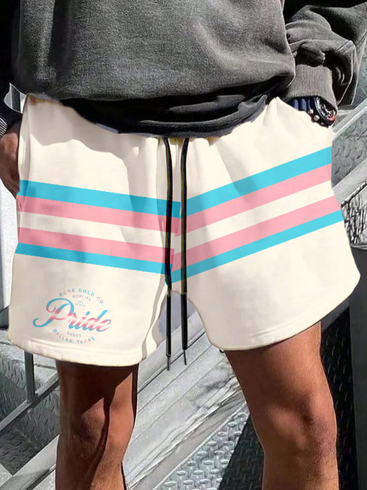 LGBT_Pride-Transgender Stripe LGBT Pride Jersey Bottom - Rose Gold Co. Shop