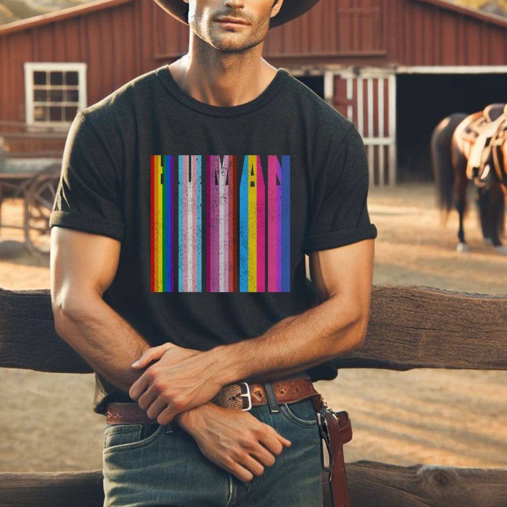 Human Melting Flag tee — Rose Gold Co