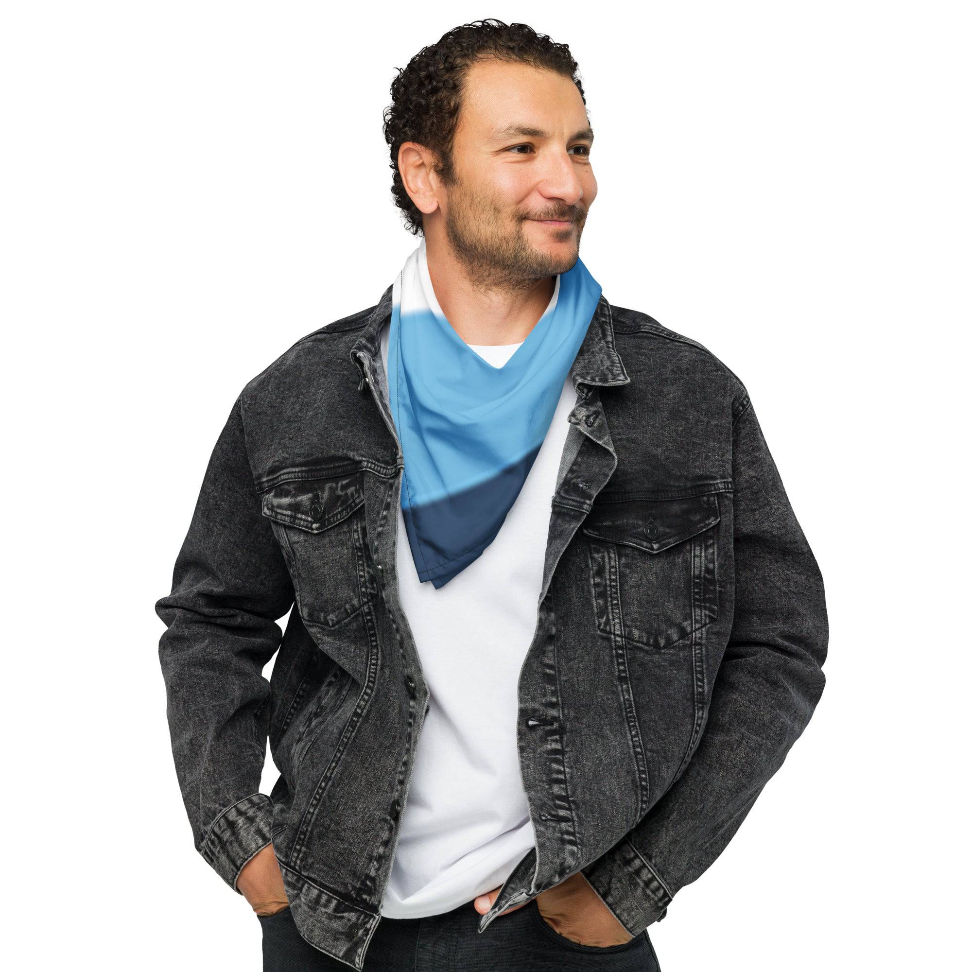 Aroace pride print bandana, view 6 — Rose Gold Co