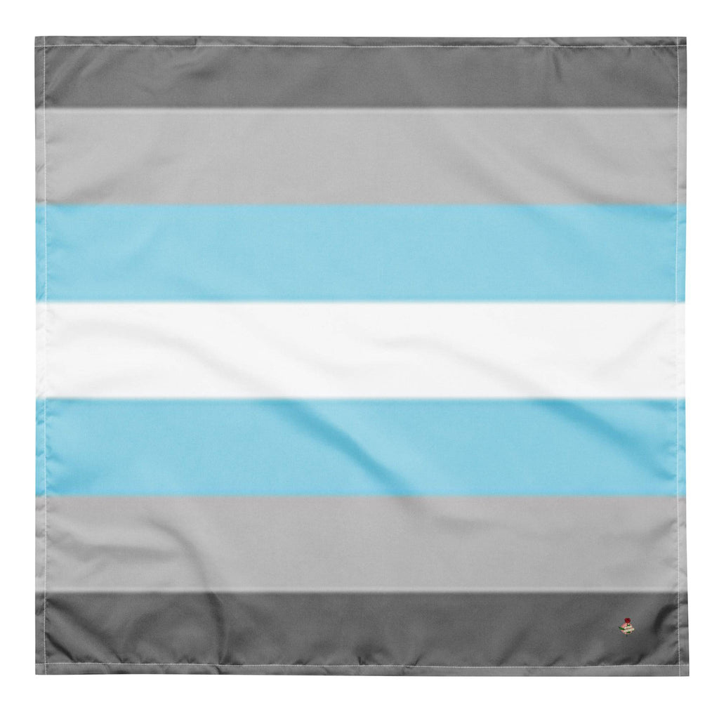 Demi boy pride flag bandana, view 4 — Rose Gold Co