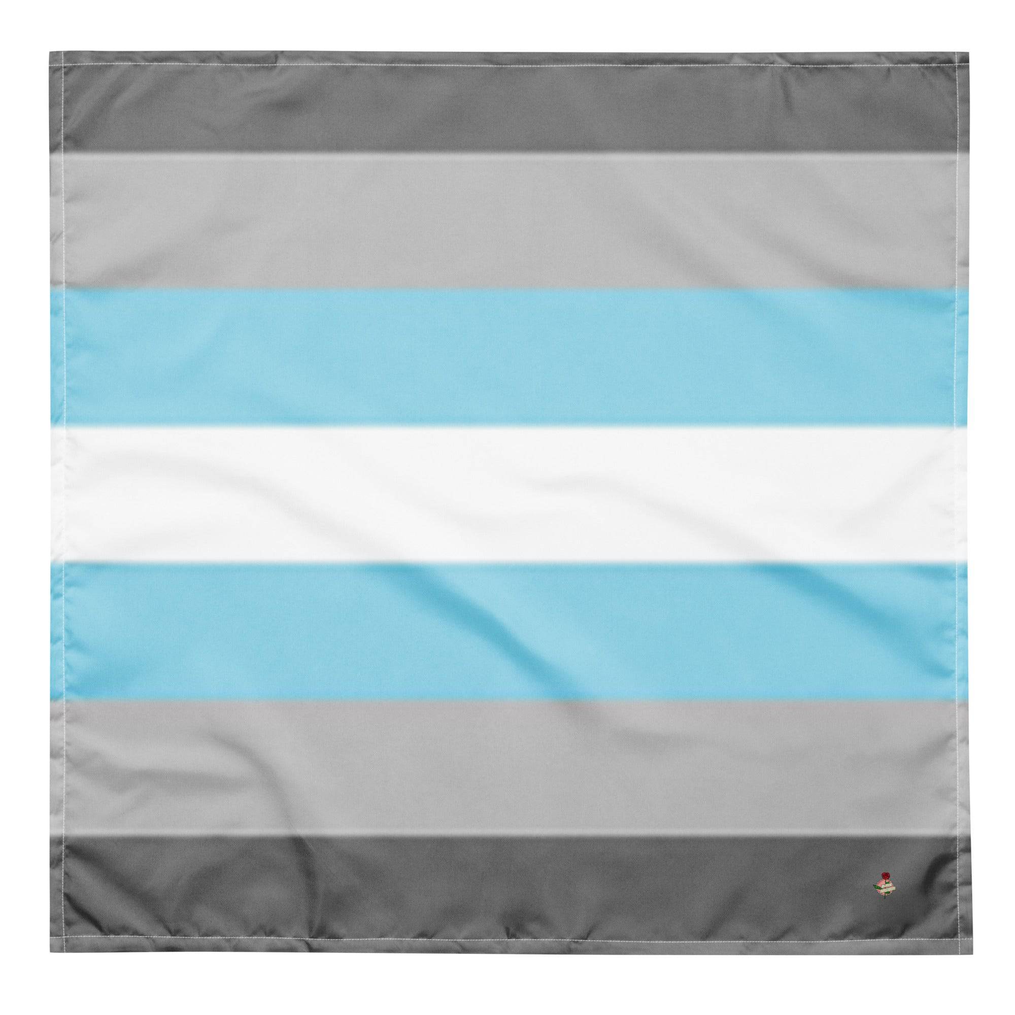 Demi boy pride flag bandana, view 4 — Rose Gold Co