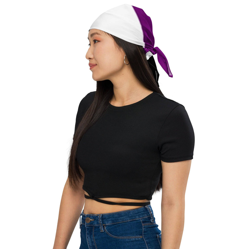 Ace pride flag bandana, view 2 — Rose Gold Co