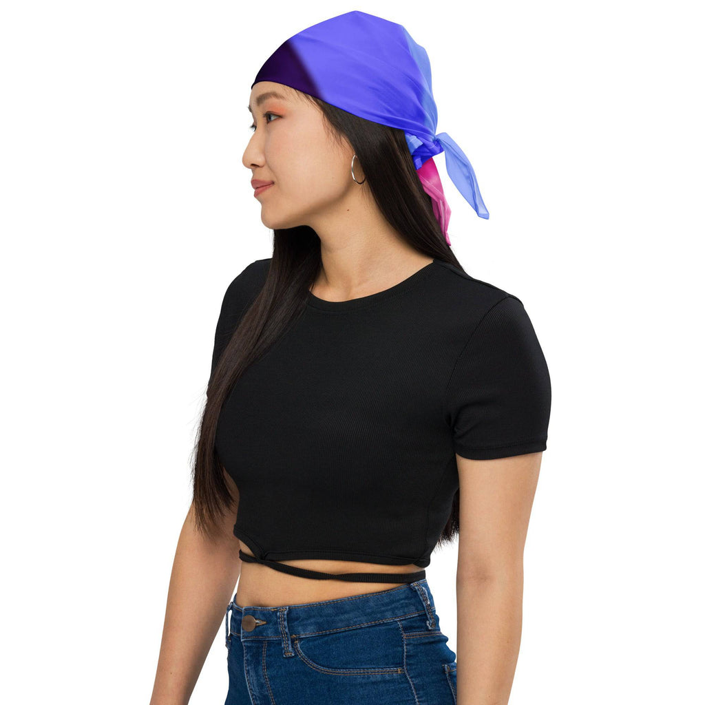 Omni pride flag bandana, view 3 — Rose Gold Co