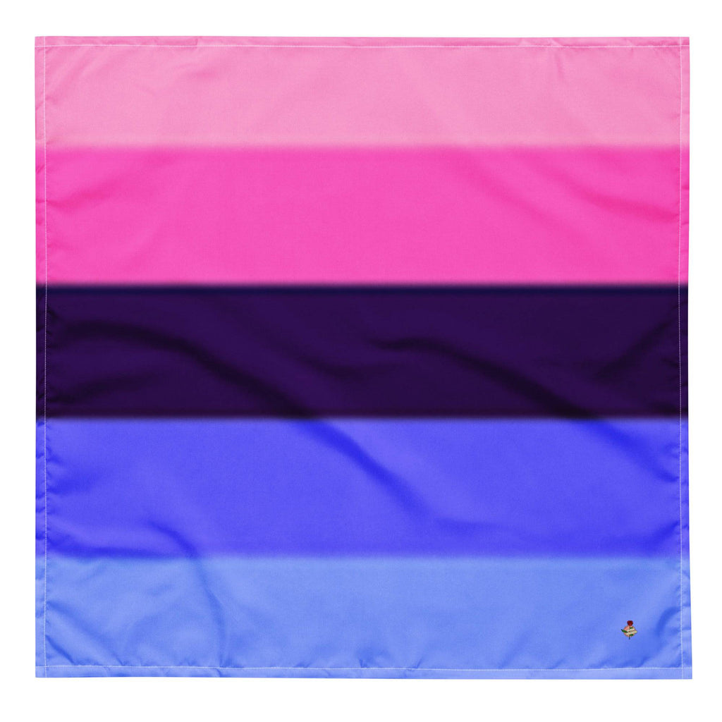 Omni pride flag bandana, view 4 — Rose Gold Co
